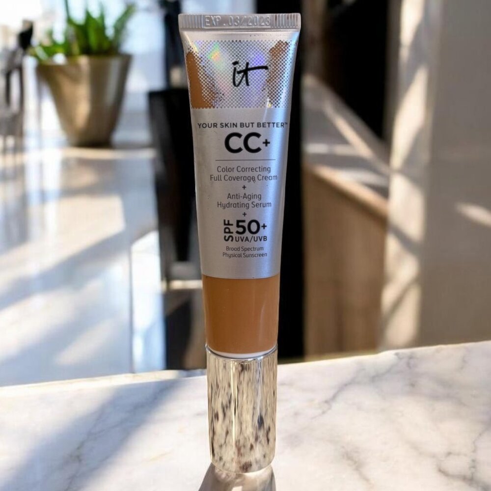 IT Cosmetics CC+ Foundation Cream with SPF 50+ Rich Honey Shade